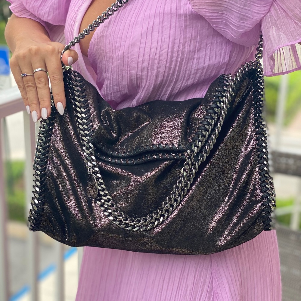 Stella McCartney Falabella Shiny Chamois Tote